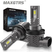 2Pcs H11 LED Headlight Bulbs for Car No Fan H9 H16JP H8 LED CSP Chip Automotive Fog Lamp 9005 9006 HB3 6500K White 3000K Yellow