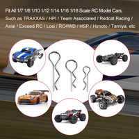 50/100 Uds Clips Carrocería RC Hebillas R Metal 1/7 1/8 1/10 1/12 1/14 1/16 1/18
