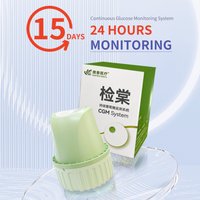 aidexx 15-DNIOWY Dynamiczny Czujnik Monitorowania Glukozy we Krwi CGMS 24h Monitor Cukru w Czasie Rzeczywistym Bezprzebijowy Tester Glukozy z Palca