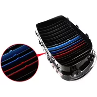 Car Grill Bar Grille Covers Decoration For BMW F10 F30 E60 E61 E90 E91 F11 F18 BMW 3 5 Series M Performance M Power 3 Colors ABS