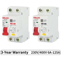 DELIXI 1P+N 2P Leakage Protector AC230V Overload Short Circuit Electronic Protection Residual Current Circuit Breaker Switch