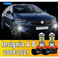2pcs LED Front Fog Light Bulb Accessories For Opel Insignia A B 2008-2021 2009 2010 2011 2012 2013 2014 2015 2016 2017 2018 2019