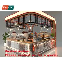 custom.Contemporary Coffee Shop Environment One Stop Solution Cafe Fit Out Flexible Layout Display Tower