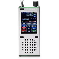 ATS200 Full Band Radio Stereo Receiver Aviation Band Radio FM AM SSB LW MW SW AIR RDS +2.4-inch TFT Screen +Bluetooth 5.3