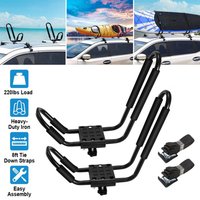 Universal Kayak Roof Rack, 1 Pairs-Bar Rack HD Kayak Carrier Canoe Boat Surf Ski Roof Top Mount Car SUV Crossbar