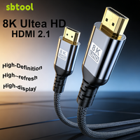 HDMI 2.1 8K Ultra HD Cable - 4K 240Hz for Laptops TV Monitors Projectors - High-Speed Video Cable