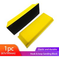 67x193mm Hand Sanding Block PU Foam Hand Grinding Block Abrasive Tools Polishing Pad for Hook and Loop Sanding Block