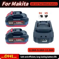 For Makita 18V-21V Rechargeable Lithium Ion Battery for Makita 18V B series Power Tools Electric Saw Impact Wrench Angle Grinder