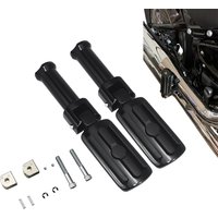 Motorcycle Rear Foot Peg Mounts Clevis Passenger Footpeg Support Kit Fit For Harley Davidson Softail 2018-2025 Gloss Black
