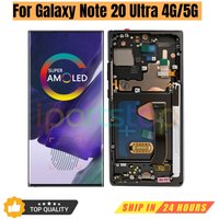 iParts Replacement New Display for Samsung Galaxy Note 20 Ultra SM-N986F N986B SM-N985F AMOLED Touch Screen With Frame Assembly