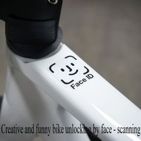 AliExpress Cycling Sticker, Personalized Creative and Funny Face Scan To Unlock Bicycle Sticker, Waterproof and Sunscreen, No Glue Sticker