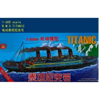 1/600 Titanic Ship Model with Light Motor Plastic Assemble Model Toy