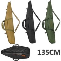 135cm Gun Bag Case Rifle Bag Backpack Sniper Carbine Airsoft Shooting Carry Shoulder Bag Hunting Gun Carry Bag Protective Foam