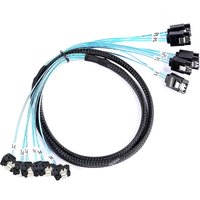 0.5m/1m SATA 3.0 Cable SATA Cable 90-Degree Right-Angle SATA-Data Cable SAS/SATA-12Gbps Cable for Nas Server-Raid SDD HDD CD DV