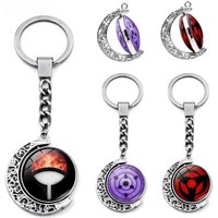 Narutos Key Chain Sharingan Car Keychain Itachi Evil Eye Rinnegan Pendant Accessory Child Christmas Gifts Toys