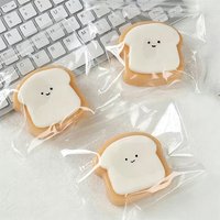 Cute Toast Squishy Stress Balls Squeeze Toy Creative Simulation Food Soft Fidget Toy ASMR Sensory Anti Stress Toys for Adults