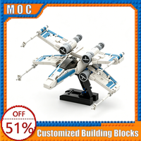 859 PCS New Republic X-Wing Building Blocks Model Assembly Educational Toy Customize Creative Collection Birthday Popular Gifts