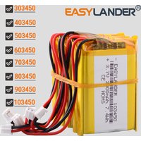 5Pcs/Lot JST2.0 2P 303450 403450 603450 703450 803450 903450 3.7V 2000mAh 103450 Lithium Li-ion Polymer Battery