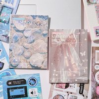 JCAC 20pcs/bag Korean-Style Instagram-Inspired Glitter Star Foil Stickers Minimalist Series Stickers for Photo Albums/Planners