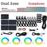 Dual Zone 18/22 in 1 Ambient Symphony Light Part 35/75CM 110CM Light Strip Main/sub Controller Extension Cord Full Colors Parts