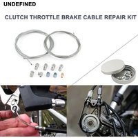 1 Set Universal Inner Clutch Throttle Brake Cable Repair Kit Solderless Nipple With Sleeve And Nut Silver Motorcycle Accessories