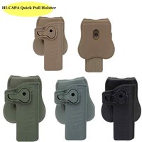 For STI2011. Hi-capa Belt Drop Pistol Holster Right Hand Gun Holster PE Plastic Pouch Case Fits Molle Stystem