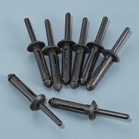 50pcs Fender Flare Bumper Door Trim Plastic Rivet Retainer for Chrysler 6506007AA 07-20 Jeep Wrangler, Ford N803862-S 1/4 Hole
