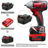 MAN20ML for Craftsman to for Milwaukee Battery Adapter for Craftsman 20V Li-ion Battery Convert to for Milwaukee 18V Power Tools