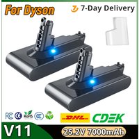 For Dyson V11 Screw Type Replacement Battery 25.2V 7000mAh SV15 Vacuum Cleaner Battery For V11 Series Rechargeable Battery
