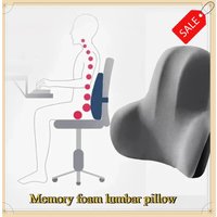 2026 Upgraded Orthopedic Memory Foam Lumbar Cushion Support Pillow for Car Office Gaming Chair