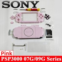 SONY PSP 3000 09G/07, deckendes, rosa Gehäuse, komplettes Ersatzset, Spielkonsole, DIY-Reparaturteile-Set.