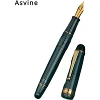 Asvine V126 Stone Green Transparent Fountain Pen M/F Nib Acrylic Luxury Elegant Calligraphy Pen Stationery School Office Supply