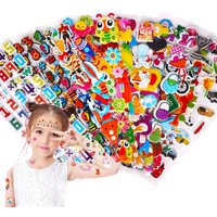 Autocollants mixtes différents pour enfants, cadeaux pour garçons et filles, animaux de dessin animé mignons, jouets de véhicule, récompense pour bébé, TMZ, 40 pièces