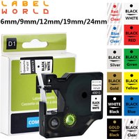 LW 6/9/12/19/24mm Multicol Label tapes Compatible Dymo D1 Label Tapes 45013 40913 43613 45018 40918 40914 for Dymo LM160 LM280