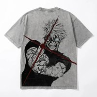 Gojo Gojo JJK Pattern T-shirt | Pickled Retro Anime T-shirt Japanese Anime T-shirt Unisex