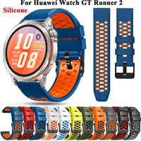 22mm Breathable Sport Silicone Strap For HUAWEI WATCH GT Runner 2 Band For Huawei GT 6 5 4 46mm 41mm/watch5 Pro 42mm Bracelet