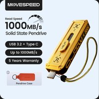 MOVESPEED 1090 MB/s Solid State Pen Drive USB3.2 Gen 2 Typ C Flash Drive 1 TB 512 GB 256 GB 128 GB Pendrive für PC Smartphone Tablet