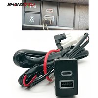 1PC Fit for New Honda Accord Civic City Car Dual Charger Socket PD QC3.0 USB Fast Charging Power Outlet For HRV CRV Accessories