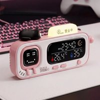 DUKA MOODA Smart Desktop Temperature and Humidity Clock Electric Digital Home Desktop Temperature Humidity Meter Fun Reminder