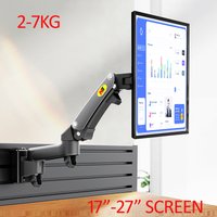 NB M150 17"-27" Monitor Holder Arm On Office Partition Gas Spring Full Motion LCD TV Mount 2-7kg Dual Aluminum