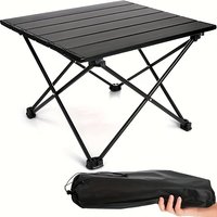 Portable Folding Camping Side Table Small Backpack Beach Picnic Table For Outdoor Cooking Barbecue Hiking Boating 39 4x34 5x29cm