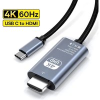 4K 60Hz USB C to HDMI-Compatible Cable Adapter HDTV Converter Cable for iPhone 15 TV Converter MacBook Air iPad Samsung Laptop