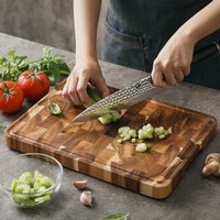HEZHEN Cutting Board Premium Acacia Wood Splicing Kitchen Accessories Chopping Board Drain Water And Damp-proof Kitchen Tools