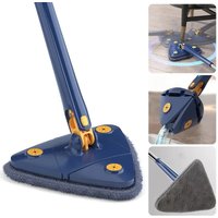 360 New Triangle Mop Rotatable Extendable Adjustable 110 Cm Cleaning Mop For Tub Tile Floor Wall Cleaning Mop Deep Cleaning Mop