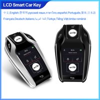 Modified Car Key Touch Screen with LED Display Multi-language Support 4 Buttons for Universal Cars