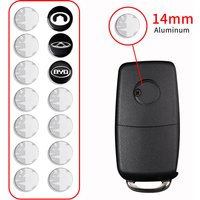 14mm Car Key Sticker Key Badge Emblem Replacement For Volkswagen VW GOLF POLO PASSAT TIGUAN TOURAN TOUAREG JETTA GTI Scirocco CC