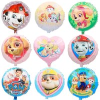 10Pcs 45x45cm Paw Patrol Foil Balloon Supplies Boy Girl Birthday Party Baby Shower Party Decorations Kid Toys Classic Toys