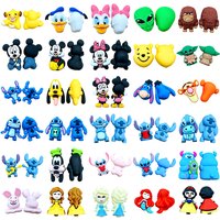 10pcs Princess 3D Silicone Focal Beads Wholesale Cute Silicone Beads for DIY Handmade Pacifiers Crafts Jewelry Accessories