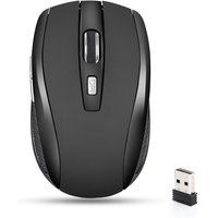 Portable 2.4G Wireless Mouse Ergonomics Mouse Mobile Optical Office Mouse for Notebook Laptop MacBook Adjustable 1600DPI Levels