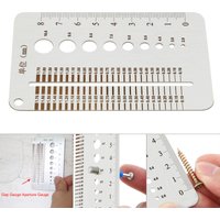Stainless Steel Bolt Screw Gauge Card, Portable Crack Width Ruler Tools for Pros / DIY